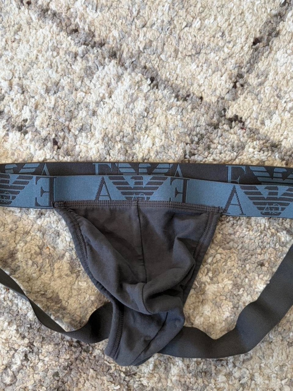 Emporio Armani Gray Men's Jockstrap Brief